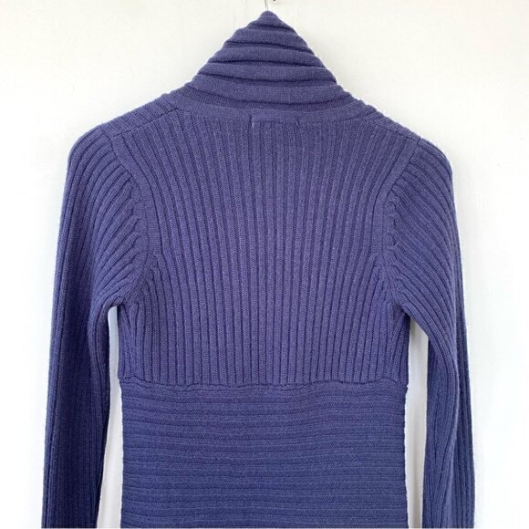 Hekla & Co. open cardigan with waterfall front in a wool blend, made in Italy - Picture 7 of 11